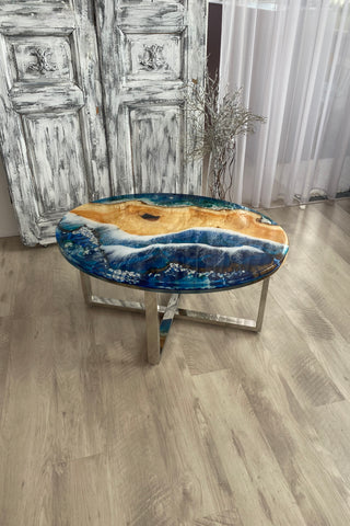 Ovaler Couchtisch