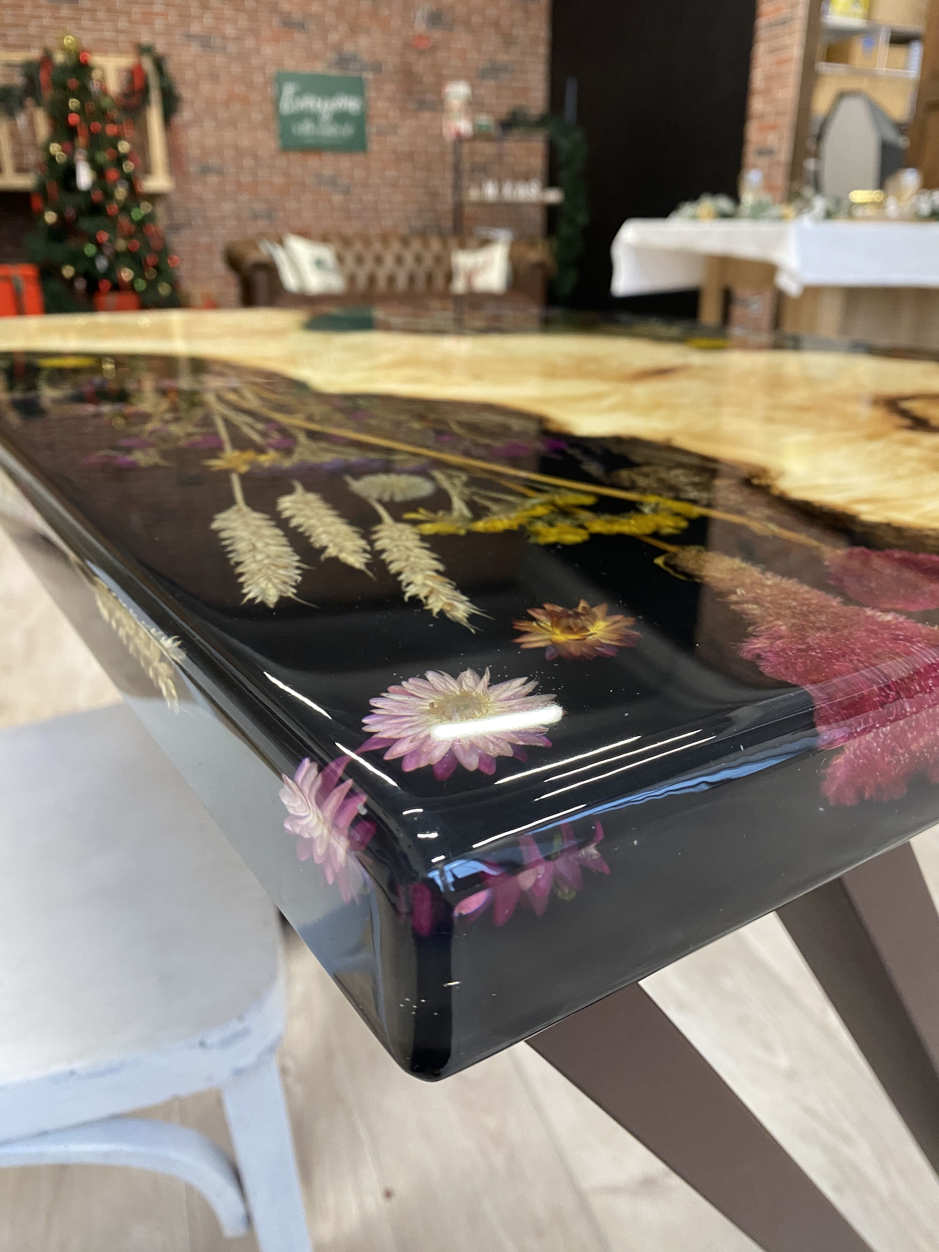 Gepresster Tisch mit getrockneten Blumen – ThunderWood Studio