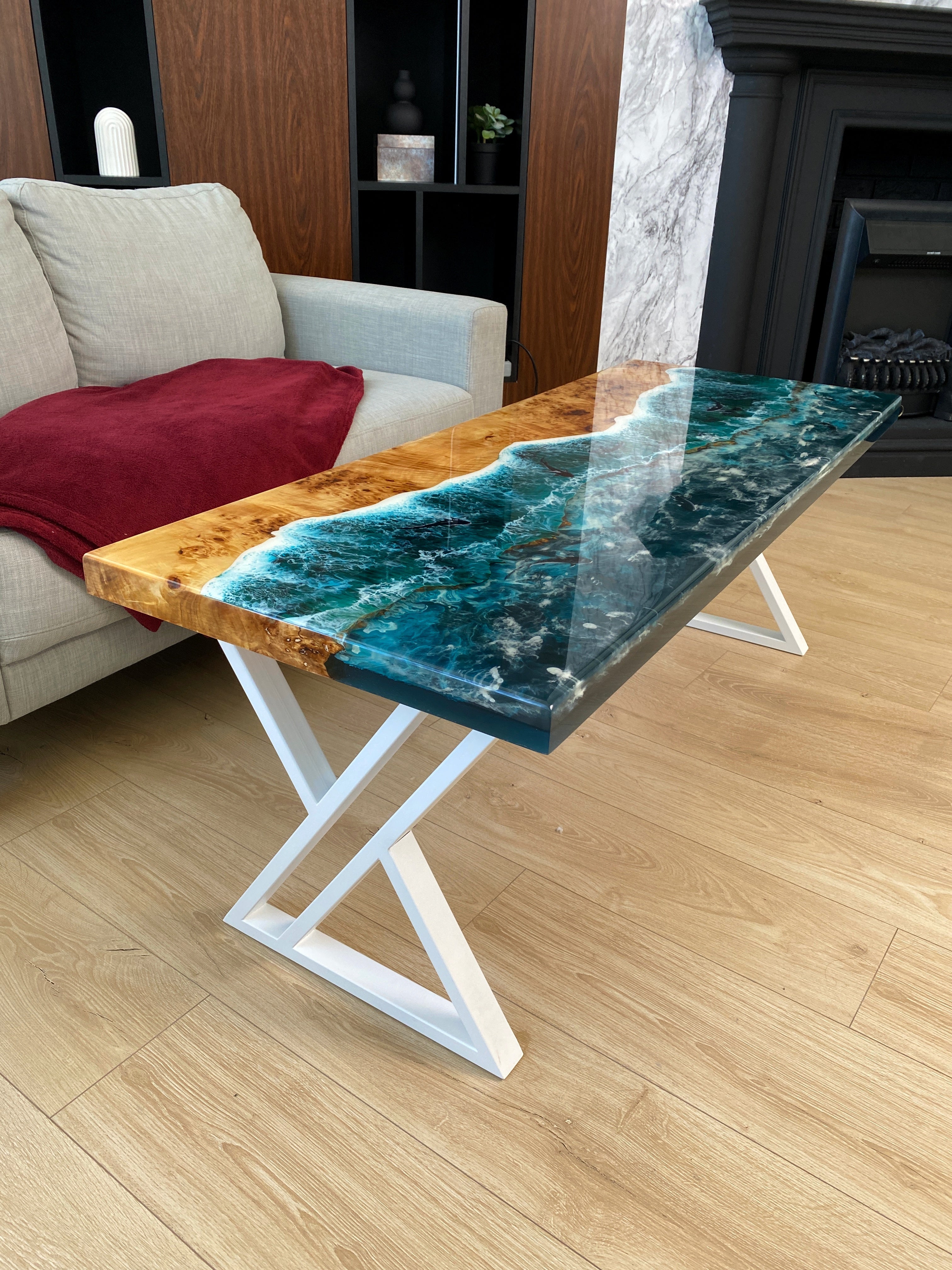 Elevate Your Space with Custom Tabletop Epoxy Resin Coatings