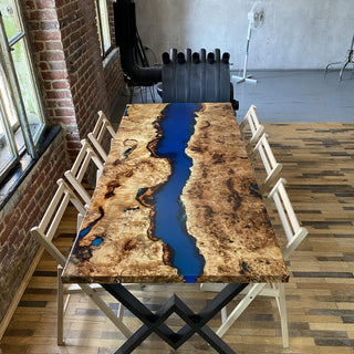 Live Edge Epoxidharztisch