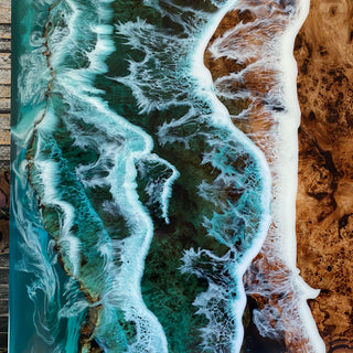 Live Edge Epoxy Ocean Tisch
