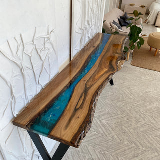 Epoxy River Console Table