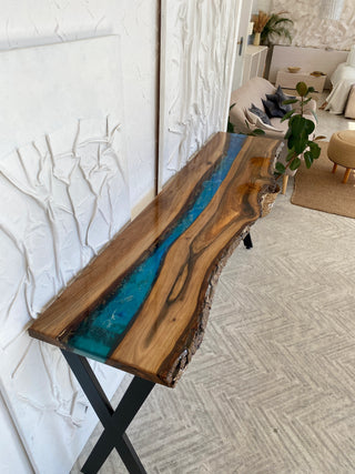 Resin River Console Table