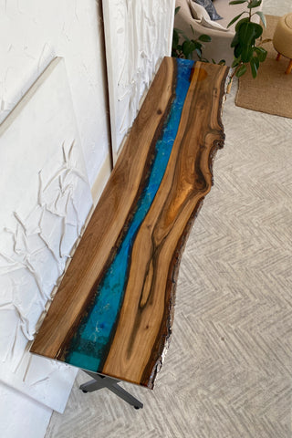 Epoxy River Console Table