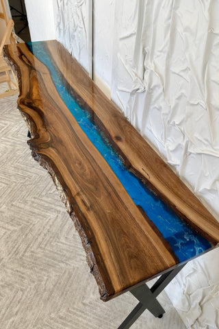 Epoxy River Console Table