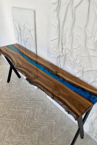Epoxy River Console Table