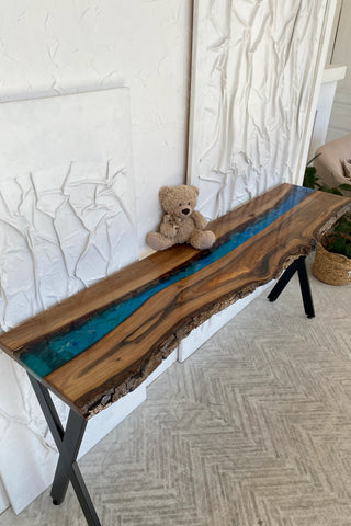 Epoxy River Console Table