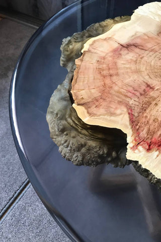 Epoxy Wood Table Black Maple
