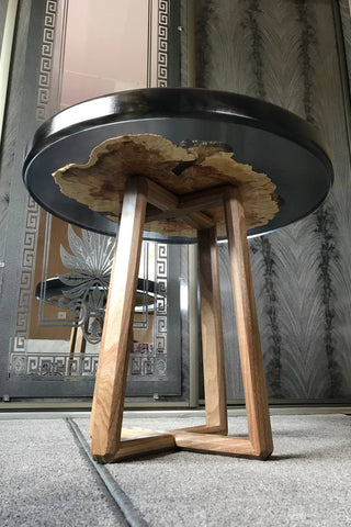 Epoxy Wood Table Black Maple