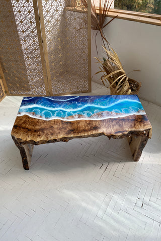 Ocean Epoxy Couchtisch