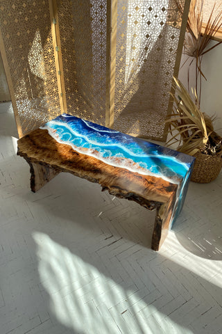 Ocean Epoxy Couchtisch