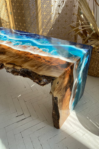 Ocean Epoxy Couchtisch