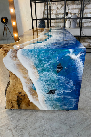 Waterfall Edge Dining Table