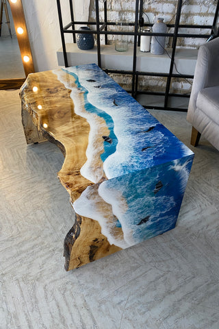Waterfall Edge Dining Table