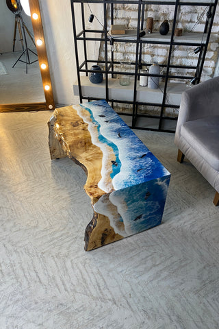 Waterfall Edge Dining Table