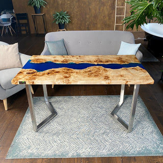 Rechteckiger Epoxy River Esstisch