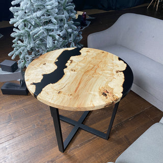 Runder Tisch aus Epoxidharz